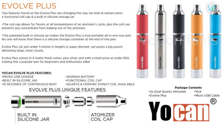 Yocan Vaporizer Selection for Dry Herb, Wax & Oil | All Models & Colors
