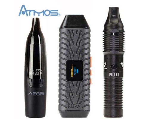 Atmos Ruva Aegis and Pillar Vaporizers Side by Side