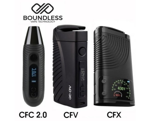 Boundless CFC and CFX and CFV Vaporizers Side by Side