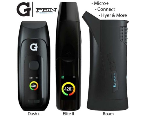 G Pen Complete Vaporizer Collection - Dash+, Elite 2, Roam
