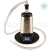 Arizer V Tower Vaprozer for Dry Herbs with Turned on LCD Screen and Whip