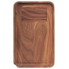 MARLEY NATURAL BLACK WALNUT ROLLING TRAY