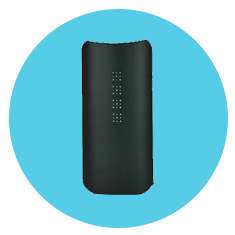 Davinci IQ Vaporizer for Cannabis on Blue Background