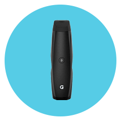 G Pen Elite Vaporizer for Marijuana on Blue Background