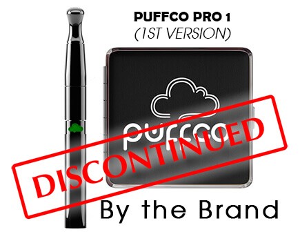 Puffco Pro 1st generation Vaporizer next to Carrying Case that has been discontinued by the brand