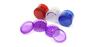 Plastic Acrylic 2 and 4 Piece Herbal Grinders