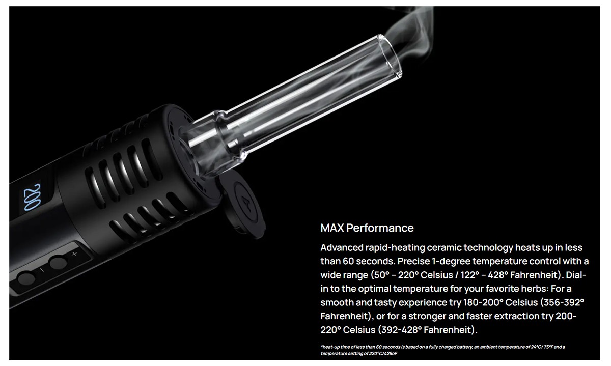 Arizer Air MAX Vaporizer Description