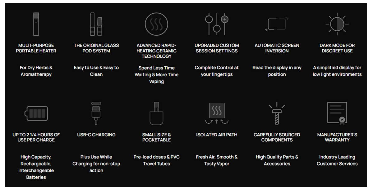 Arizer Air SE Vaporizer Features