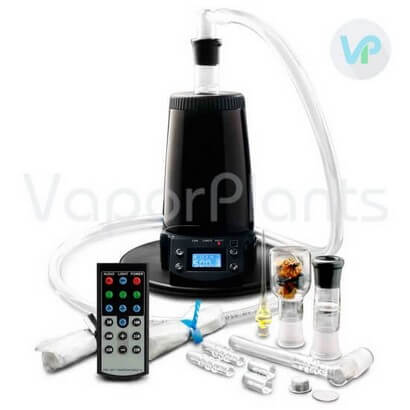 Arizer Extreme Q Vaporizer next to all accessories