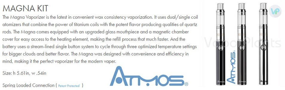 Atmos Magna for Wax and Weed Concentrates Information