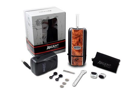 DaVinci Ascent Weed Vaporizer with charger, box and accessories