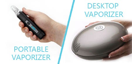 Portable Herb Vaporizer Pen compared to Desktop Herbal Vaporizer