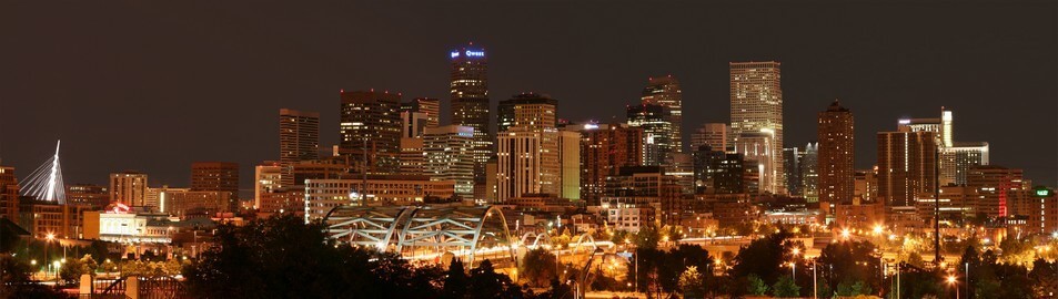 Denver Colorado at Night