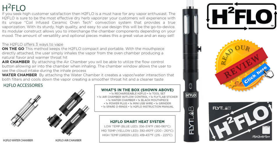 FlyTLAB H2Flo Elite Vaporizer for Weed Information