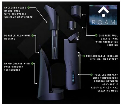 G Pen Roam Concentrate Vaporizer Dissected