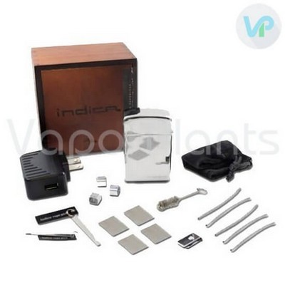 Indica Vaporizer for Dry Herbs Accessories, Parts and a Box