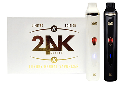 KandyPens K-Vape 24k gold Vaporizer in white and black color
