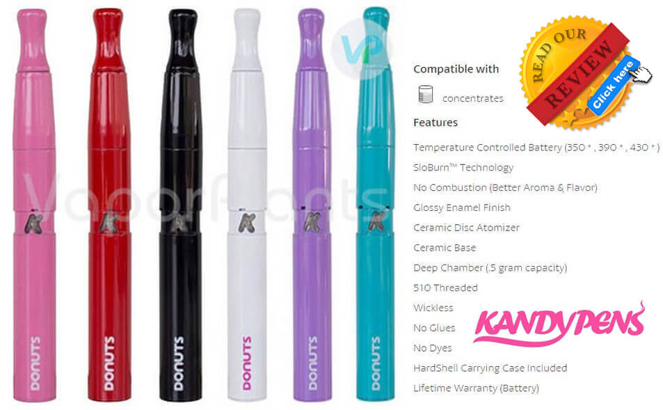 KandyPens Donuts Vaporizer for Marijuana Wax Description