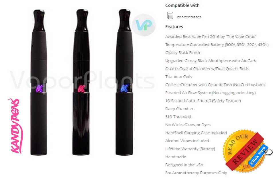 KandyPens Gravity Vaporizer for Oil Description