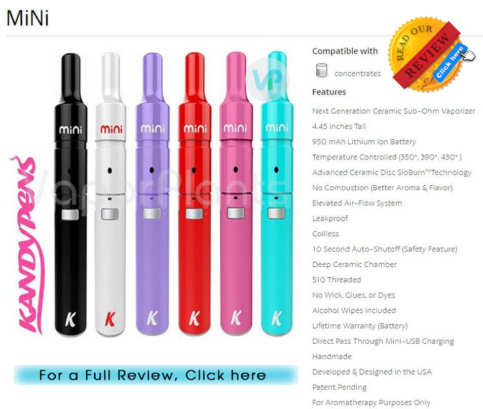 KandyPens MiNi Vaporizer for Marijuana Oil Description