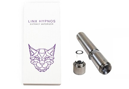 Linx Hypnos Vaporizer open next to the box