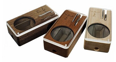 Magic Flight Launch Box for Weed Wooden Colors Side by Side