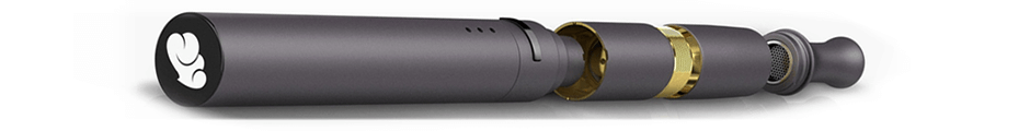 Nimbus Vape Pen apart, battery, mouthpiece, heating chamber