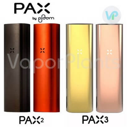 Pax 2 and Pax 3 Weed Vaporizers Different Colors side by side