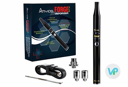 Atmos Forge with 2 dual coil atomizers, charger and loading tool