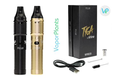 Atmos Pillar kit set, charger, loading tool for wax, cleaning brush and wax container