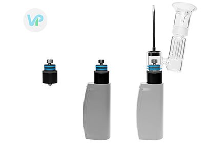 Dr Dabber Boost eRig diagram on a mod box vape