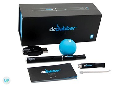 Dr Dabber Light box with wax jar, manual, charger and dab pick