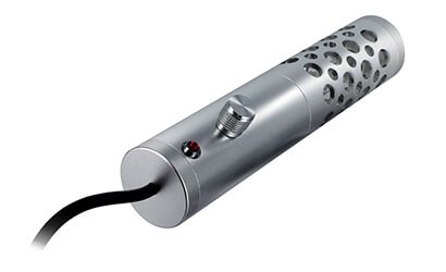 Silver Life Saber Vaporizer shown with the power coard