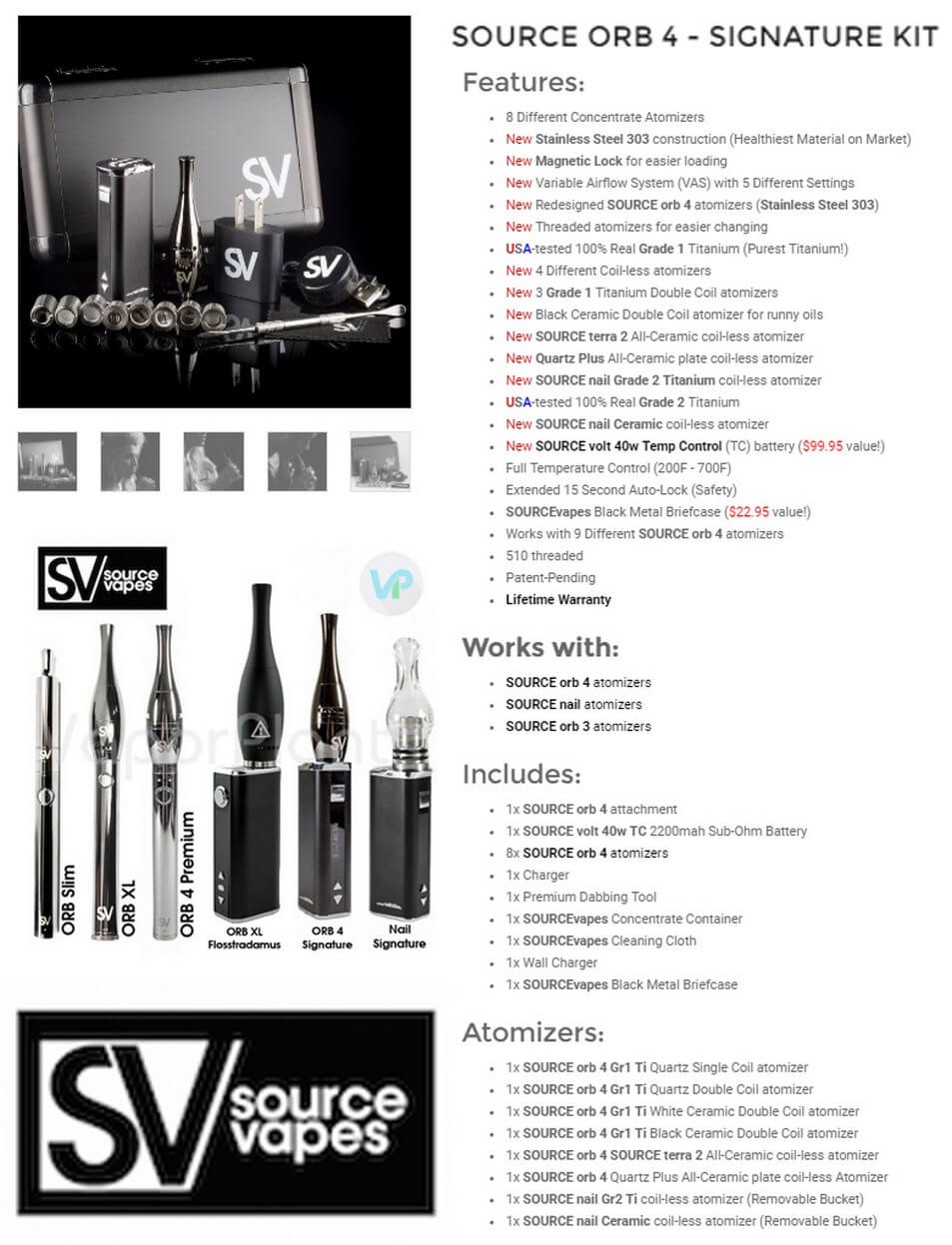 Source ORB 4 Signature Vape for Wax Information