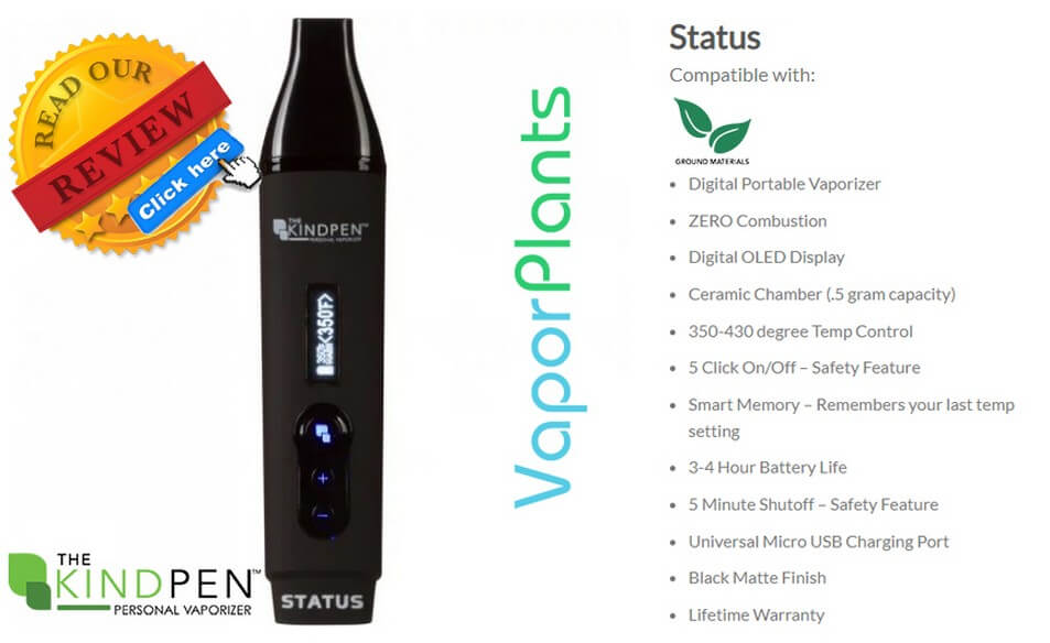 Status Marijuana Vaporizer by The Kind Pen Information