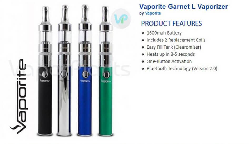 Vaporite Garnet L CBD Vape Pen Information