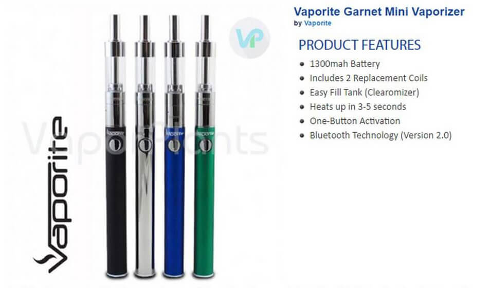 Vaporite Garnet Mini Marijuana Oil Pen Information