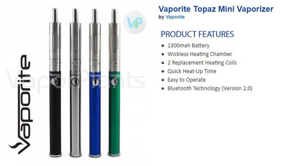 Vaporite Topaz Mini Oil Pen Information