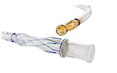 vaporizer hands free wand next to a mouthpiece connected to a whip tube